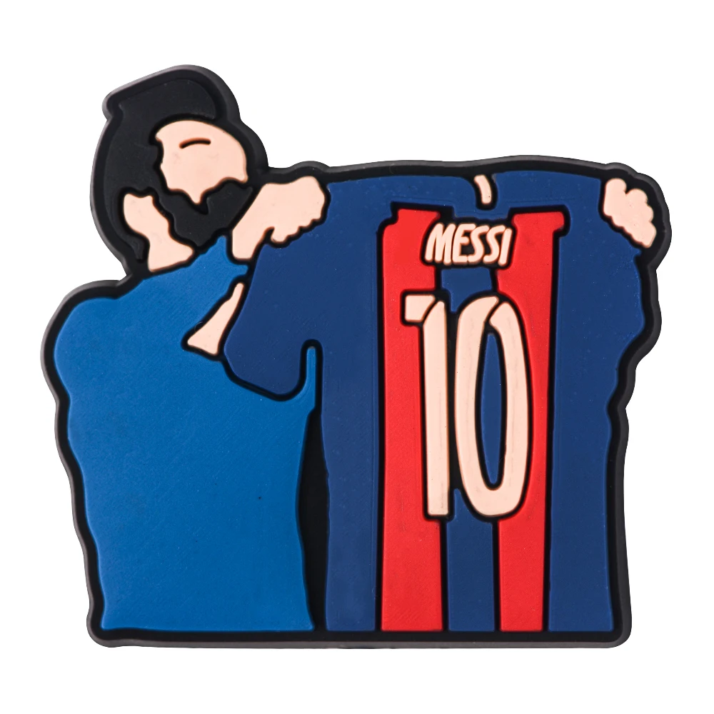 Argentina 10 PVC Football World Champion  Charms Shoe Decorations Clogs Sandals Wristband Accessories Women Men Party Gifts