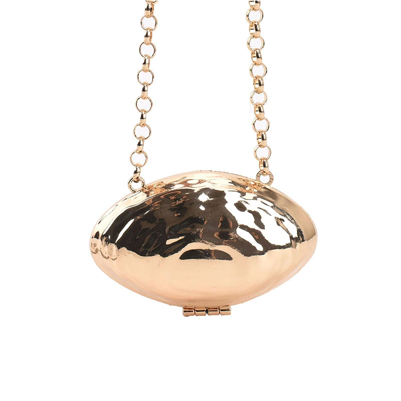 Golden shoulder bag