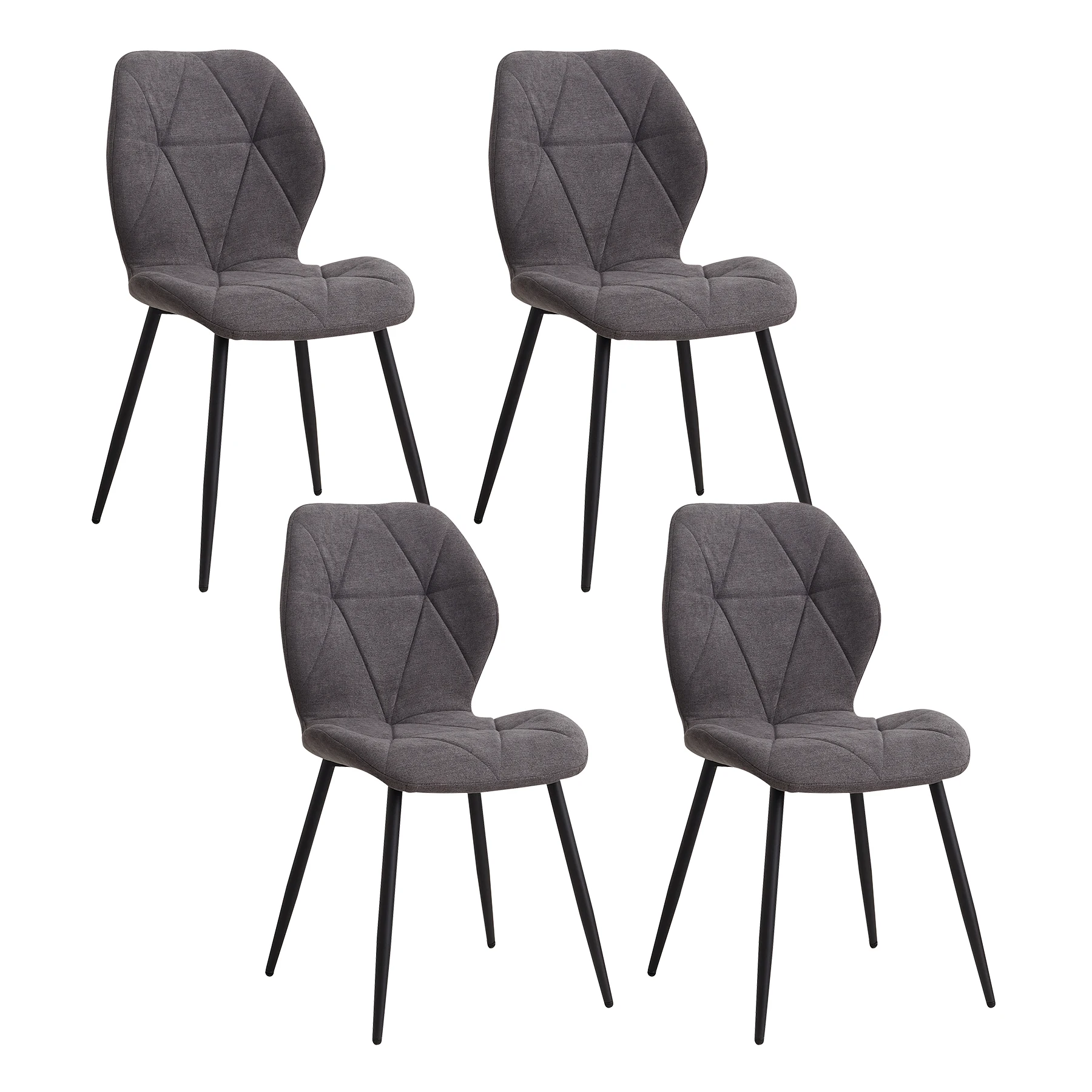 4PCS-Dark Grey
