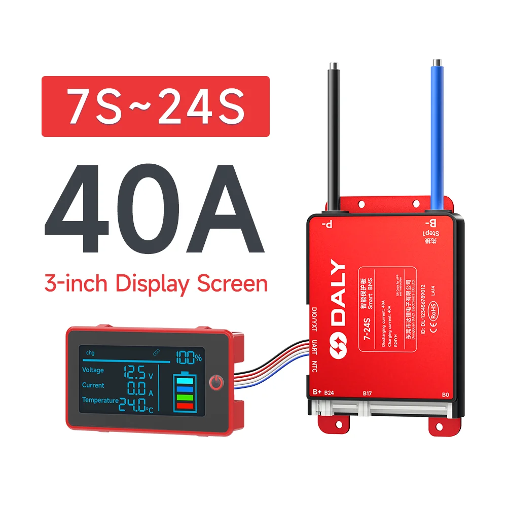 7S-24S 40A BMS LCD