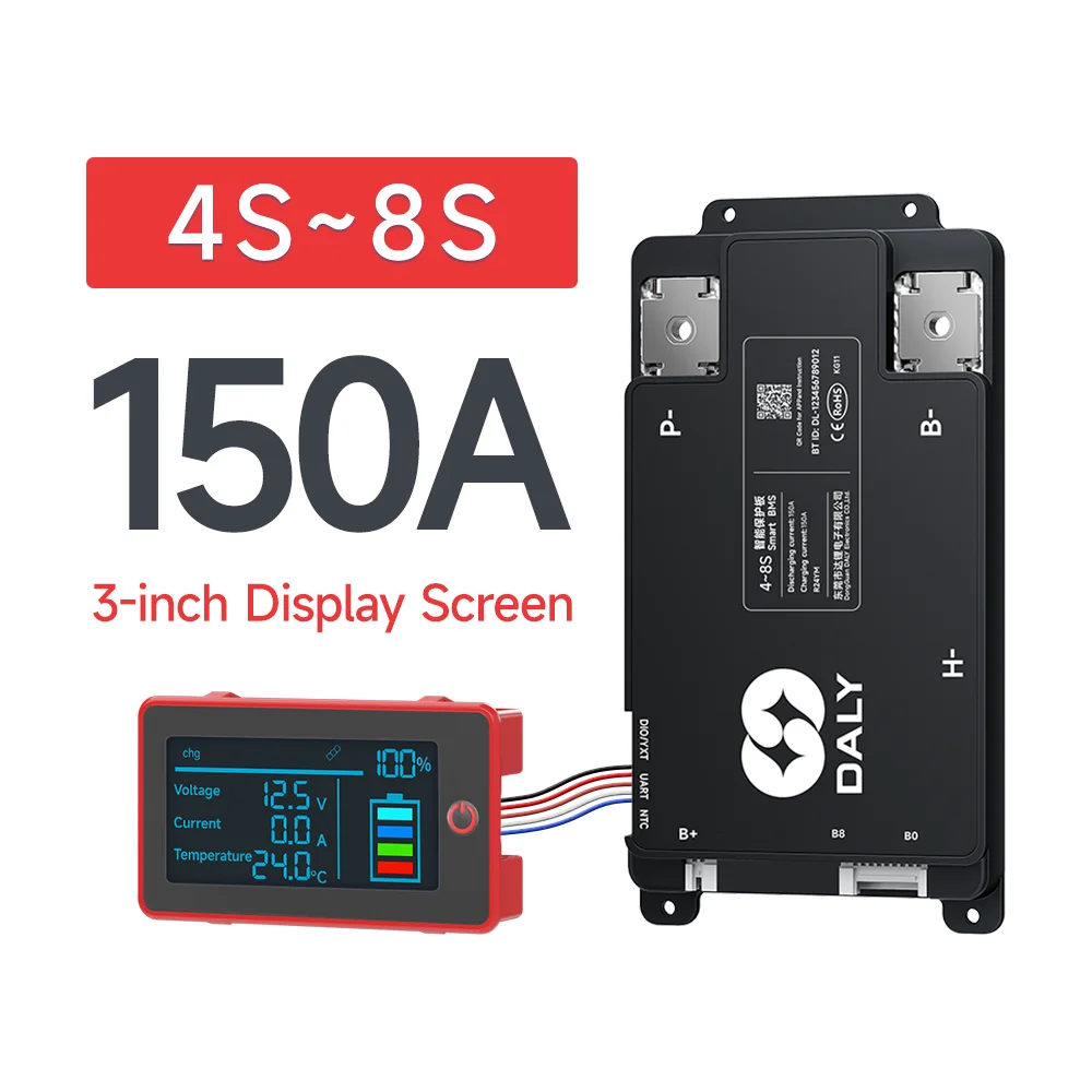 4S-8S 150A BMS LCD