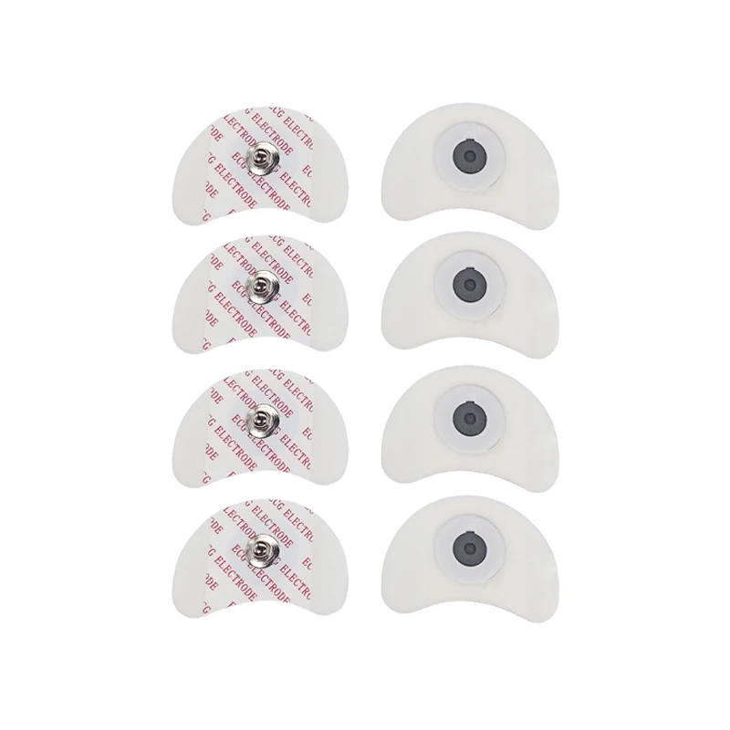 50 PCS Each Bag 2840 MM White Foam Disposable ECG Electrode Pads Medical Patch ECG EKG Accessories for Pediatric Patient Size