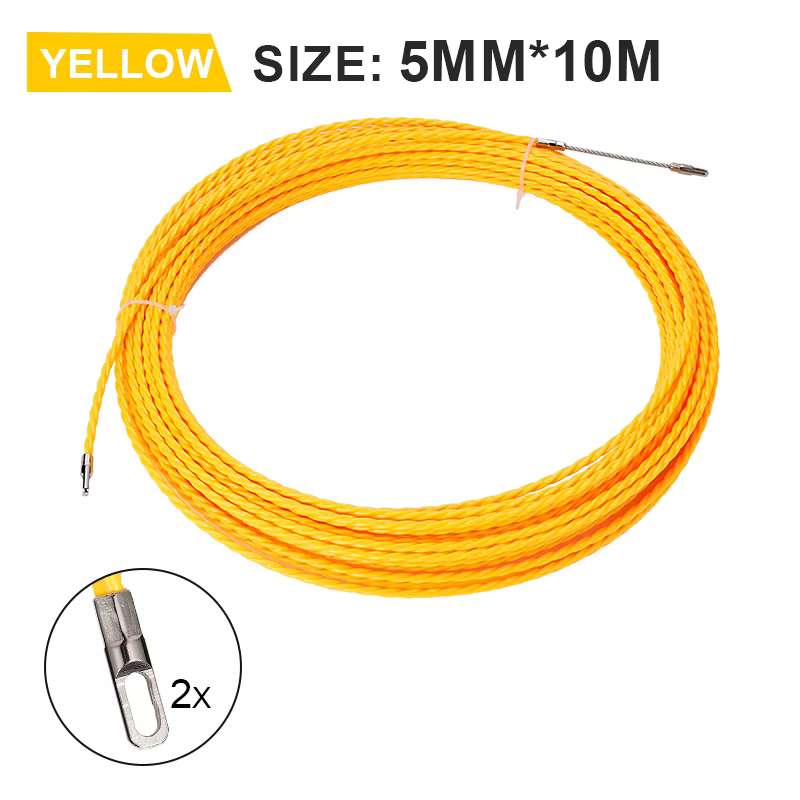 10/20/30m/40m/50m 5mm Cable Puller Electrical Wire Fish Tape Cable Wire Puller Lead Device Construction Electrician Hand Tools