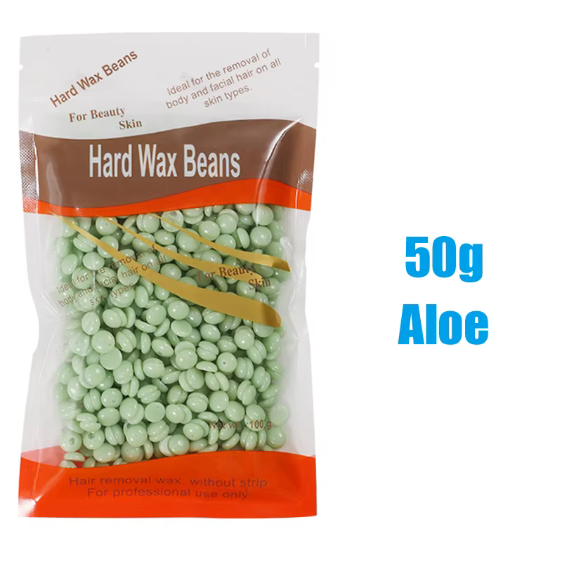 50/200g Hard Waxing Wax for Hair Removal Hot Film Painless Epilator Wax Beans for Wax Heater Machine Body Wax for Wax Warmer Kit