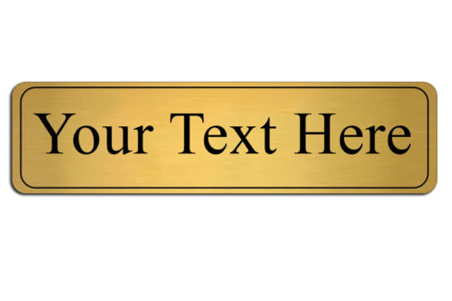 Personalised Silver or Gold Sign Aluminum Composite Plaque Door Gate Office Wall Name  House Sign
