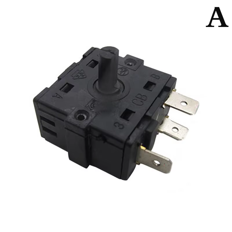 3/5 Pin Electric Room Heater Gear Knob Switch 3Pin 5Pin Rotary Switch Selector AC 250V 16A Temperature Control Switch