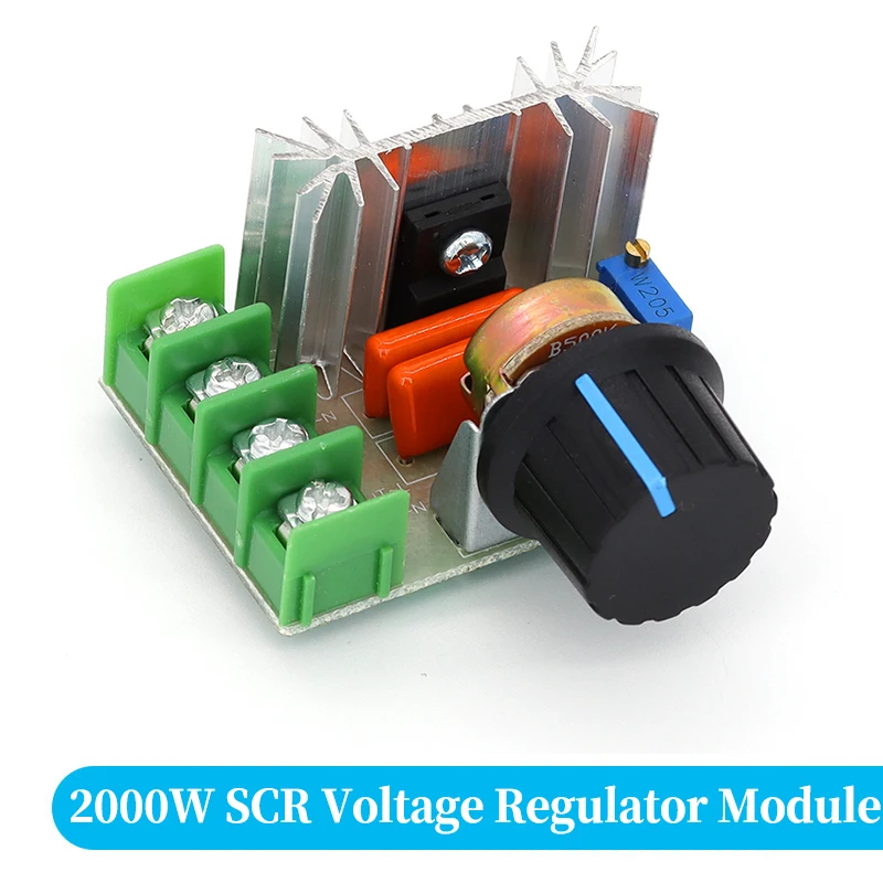 AC 220V 2000W SCR Voltage Regulator Dimming Dimmers Motor Speed Controller Thermostat Electronic Voltage Regulator Module Javino