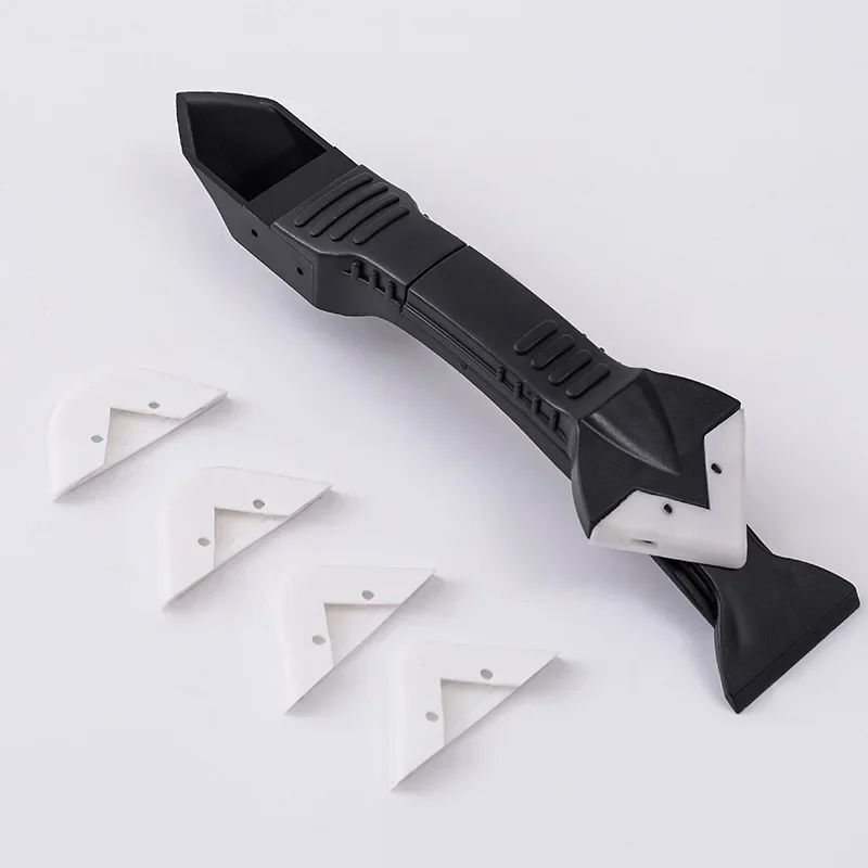 5 In 1 Silicone Remover Sealant Multifunctional Grout Scraper Kit Floor Corner Kitchen Floor Mould Removal Hand Tools Set