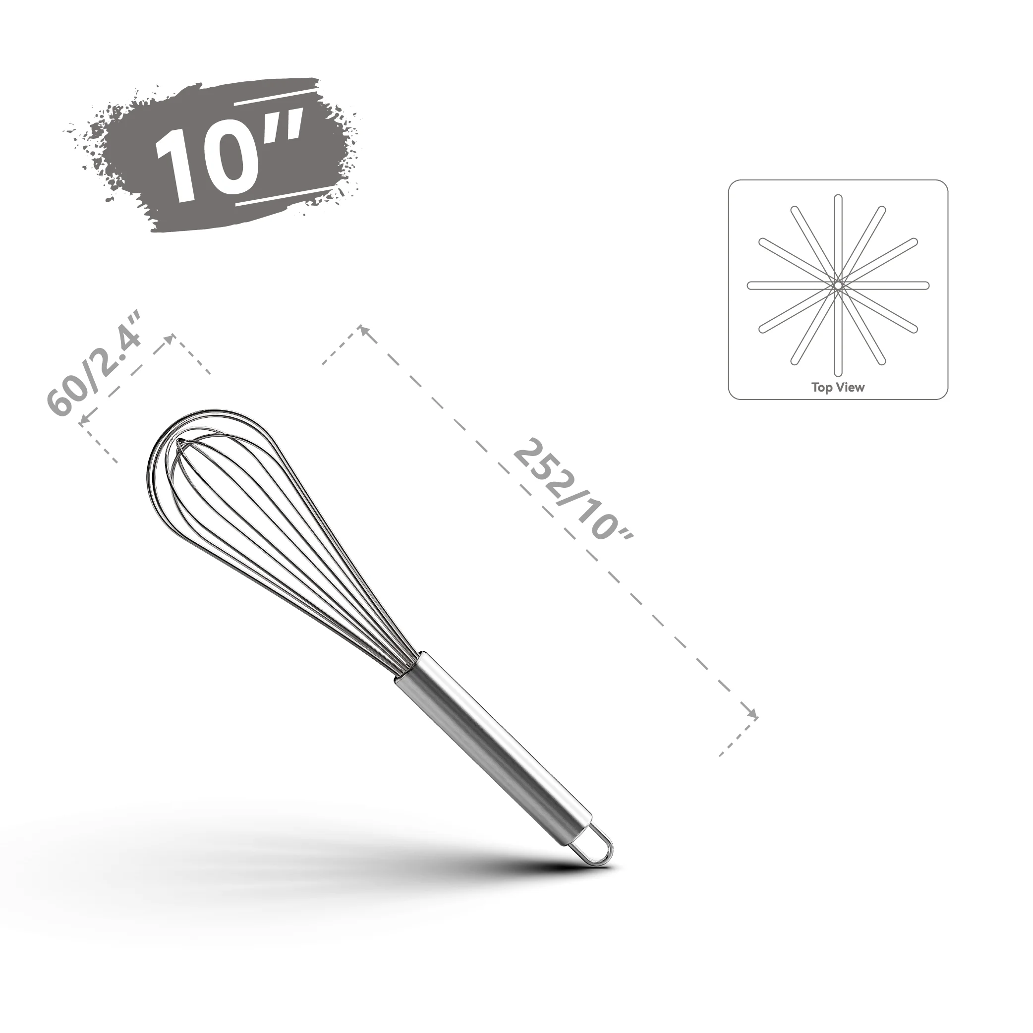 10 Inch Silver