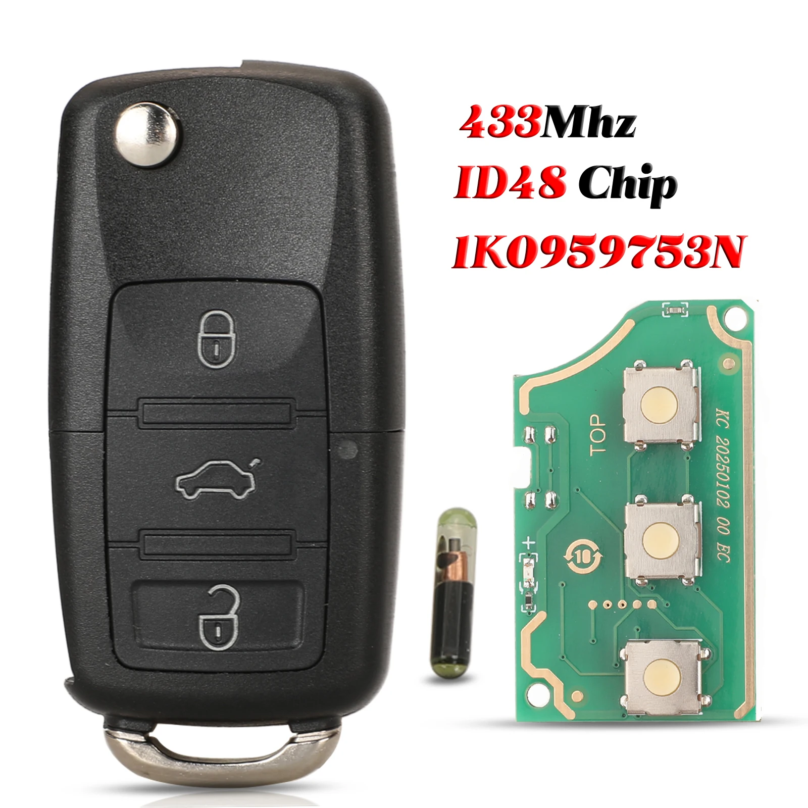 1K0959753N Car Key