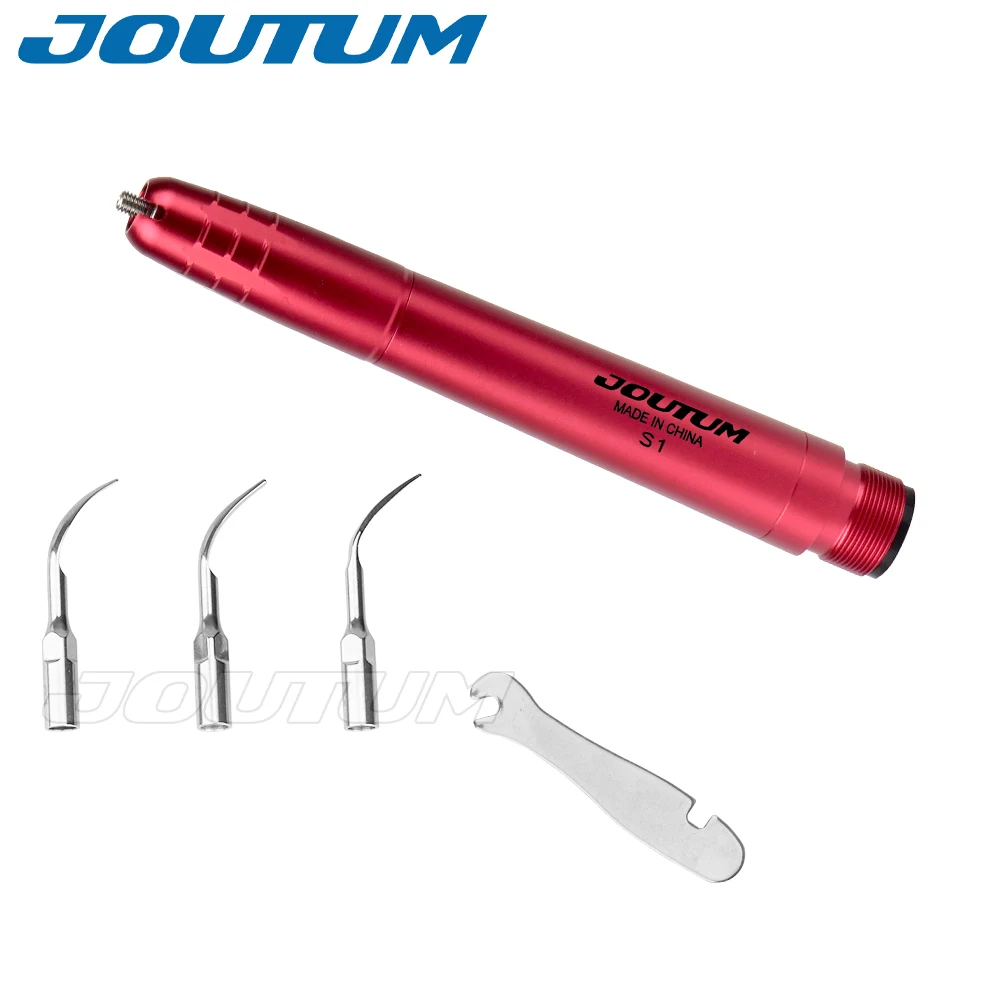 Dental Ultrasonic Air Scaler with 3 Tips Tooth Calculus Remover Cleaning Colorful Handpiece Whiten Tooth Cleaner Dentist Lab