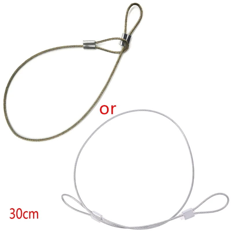 Safety Strap Stainless Steel Tether Lanyard Wrist Hand 60cm For GoPro Camera New