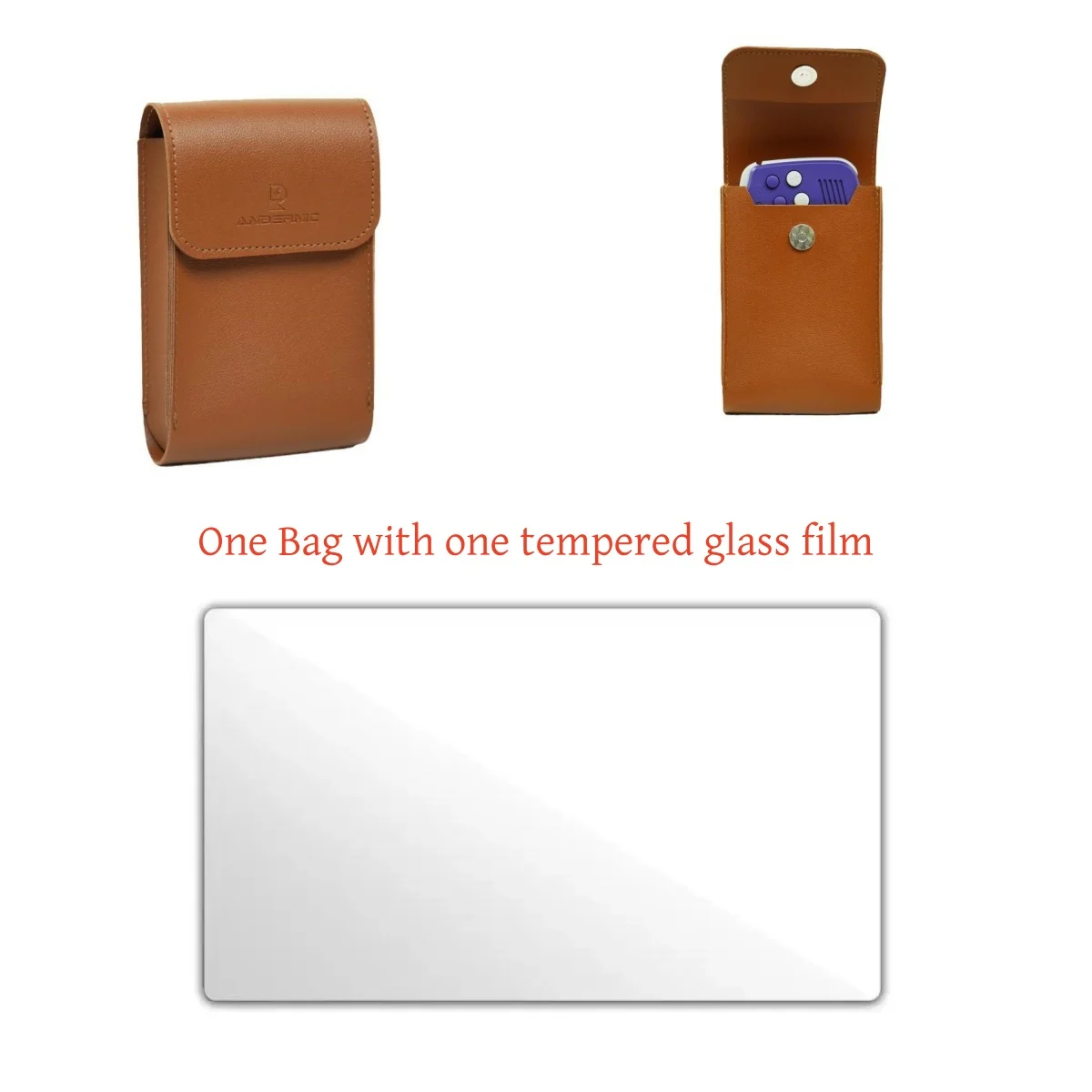 Bag with glass