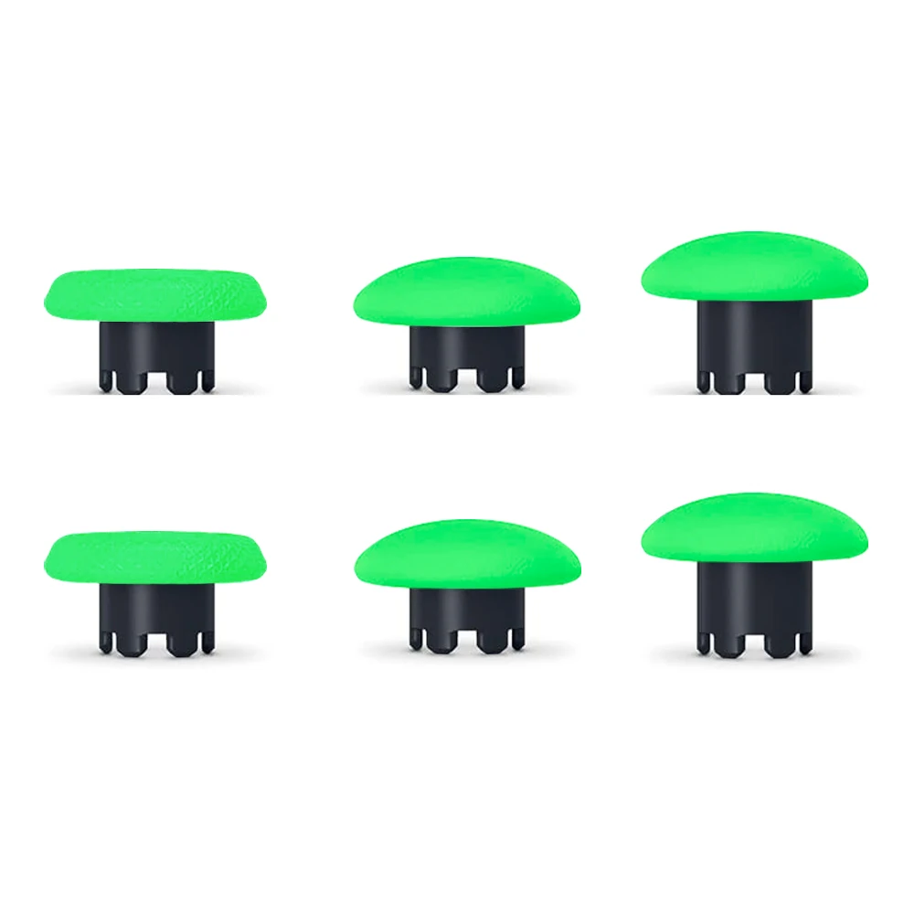 Replacement Thumbsticks Joysticks Cap For PS5 Edge Dualsense Controller and 4 Paddles Green Color