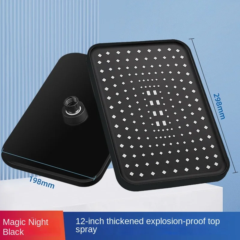 Large Panel 12/13 Inch Pressurized Shower Big Top Spray Waterfall Rain Shower Set Four Levels Hand Spray Bathroom Accessories