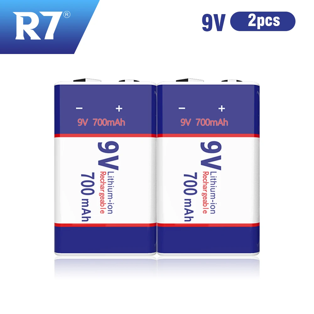 2pcs-9V 700mAh