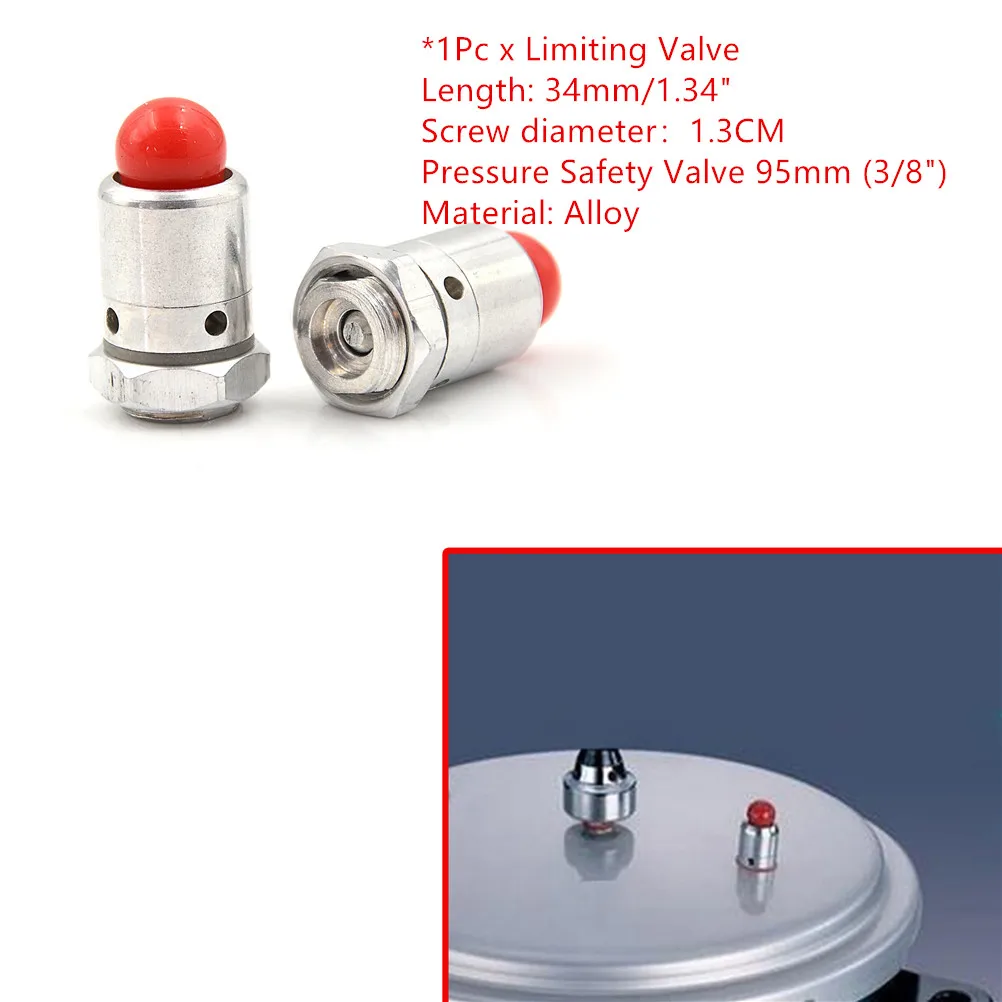 1PC Universal Pressure Cooker Relief Valve Floater Safety Valve Replacement For Pressure Cookers Limiting Valve