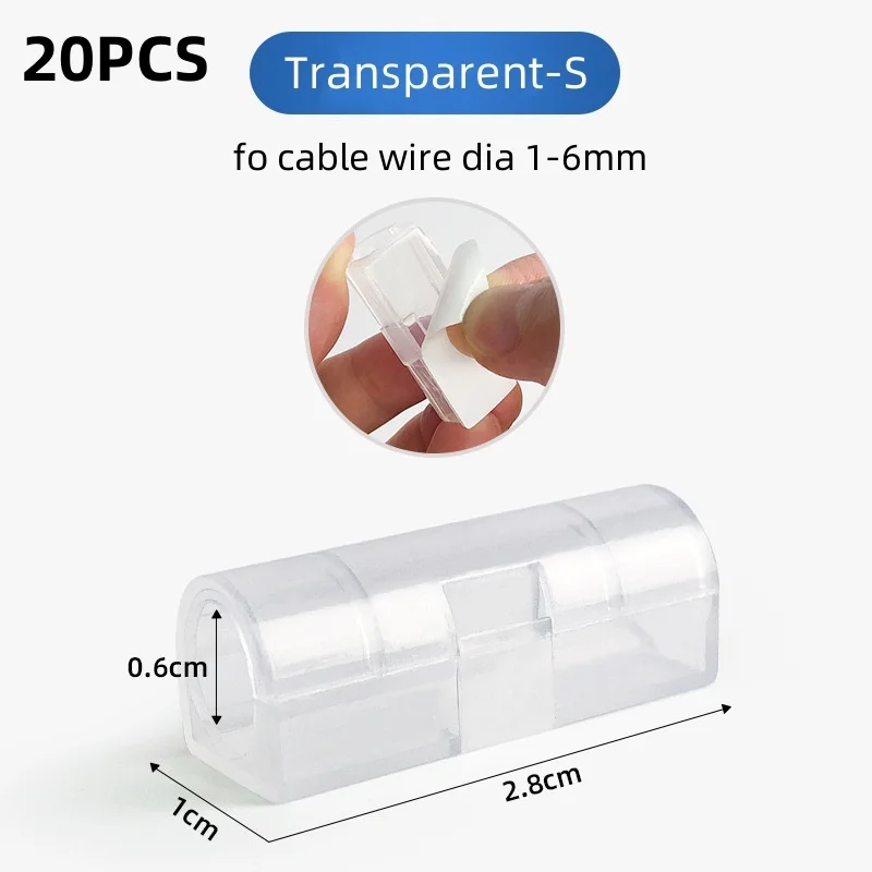 20PCS Transparent-S