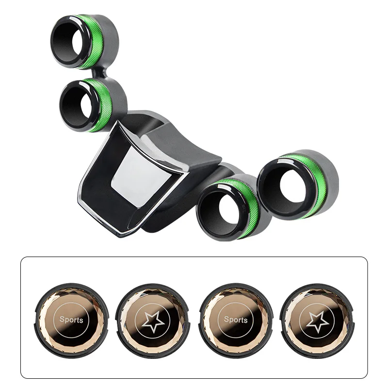 Green four buttons