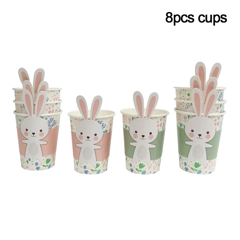 8pcs Rabbit cup