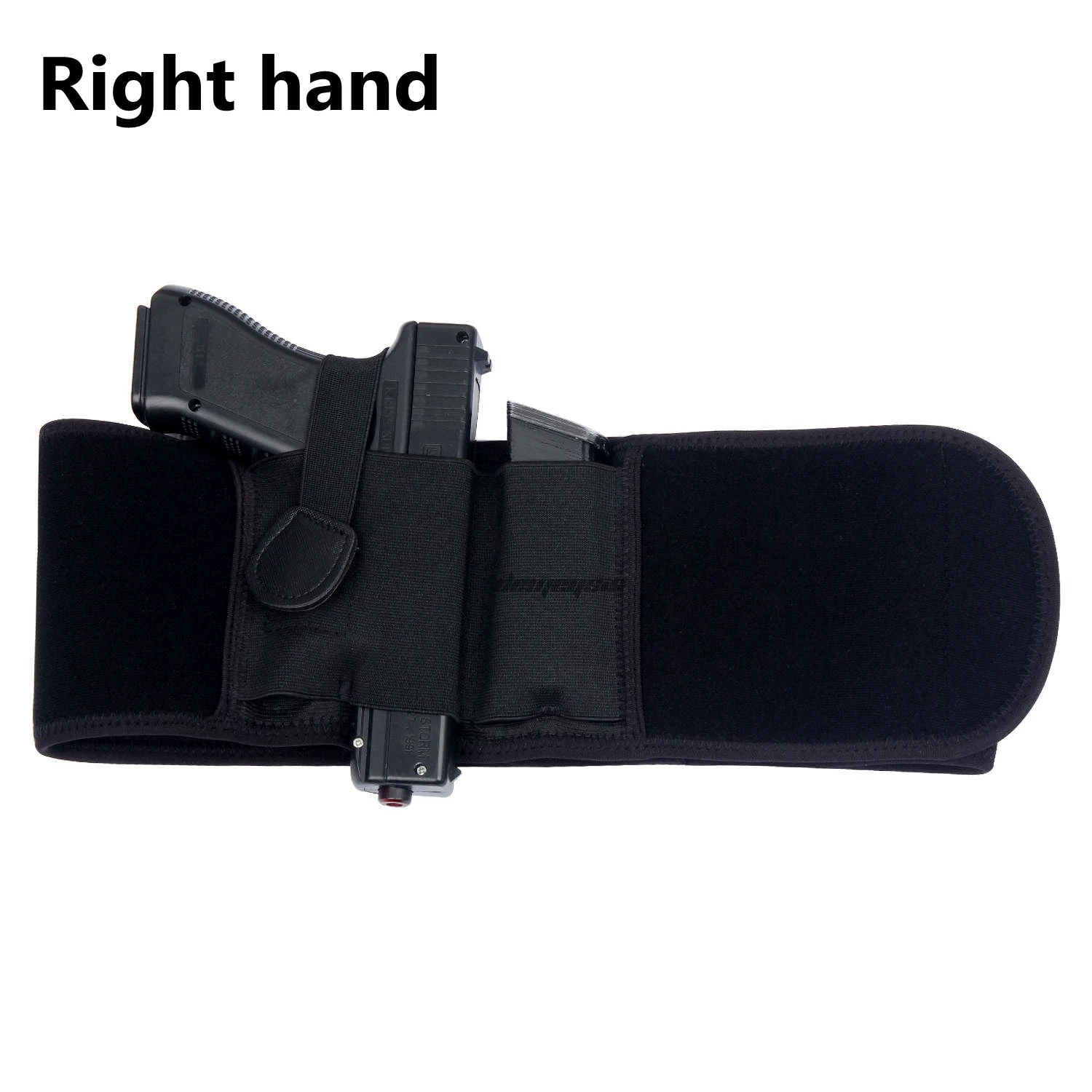 Left / Right Hand Concealed Carry Belly Band Gun Holster  Tactical Multi-function Waist Belt Cover Outdoor Invisible Holster