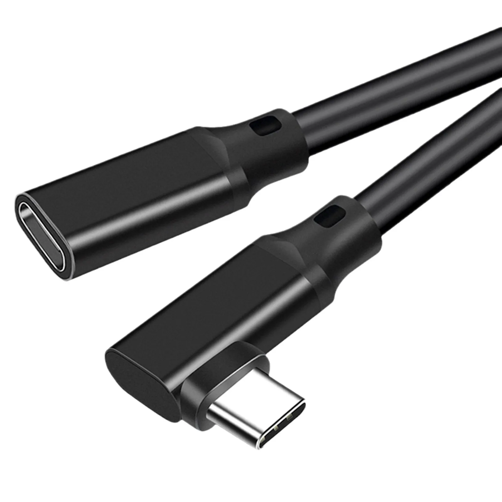 Hannord USB C Extension VR Link Cable 90 Dgree USB 3.2 Gen2 Elbow Extender PD100W 20Gbps Data Cord for Macbook Samsung Laptop