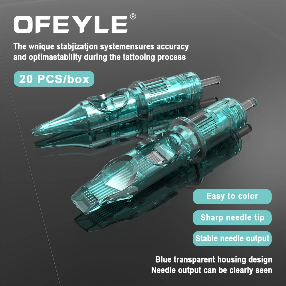 Tattoo Cartridge Needle Yilong 1215m1 High Quality Fine Needles Cartridges Used For Tattoo Needle Oem Box 20pcs Tattoo Needles