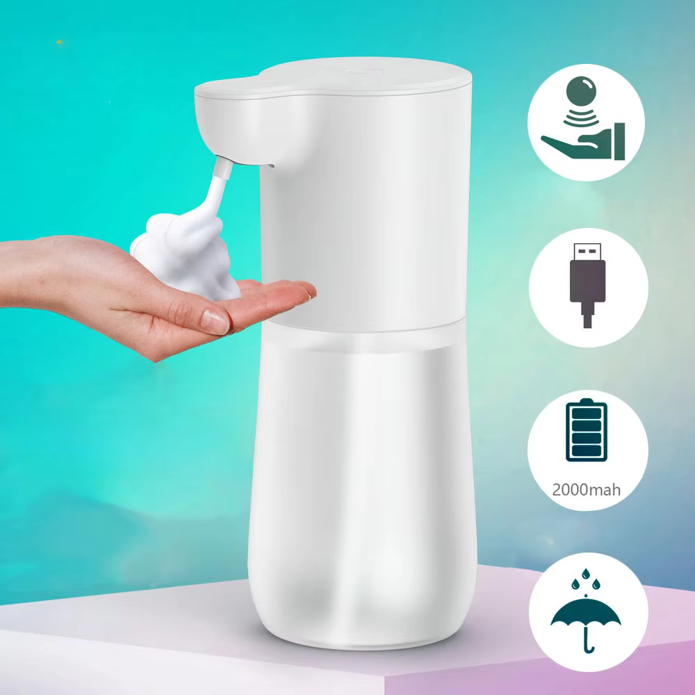 Touchless Automatic Soap Foam Dispenser USB Rechargeable Foam Hand Washer Machine Bathroom Infrared Sensor Soap Dispenser
