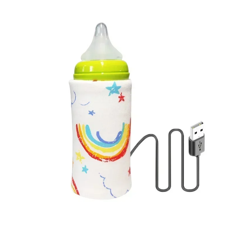 USB Baby Milk Bottle PU Thermal Bag Travel Stroller Insulated Baby Nursing Bottle Heater Newborn Infant Portable Feeding Warmers