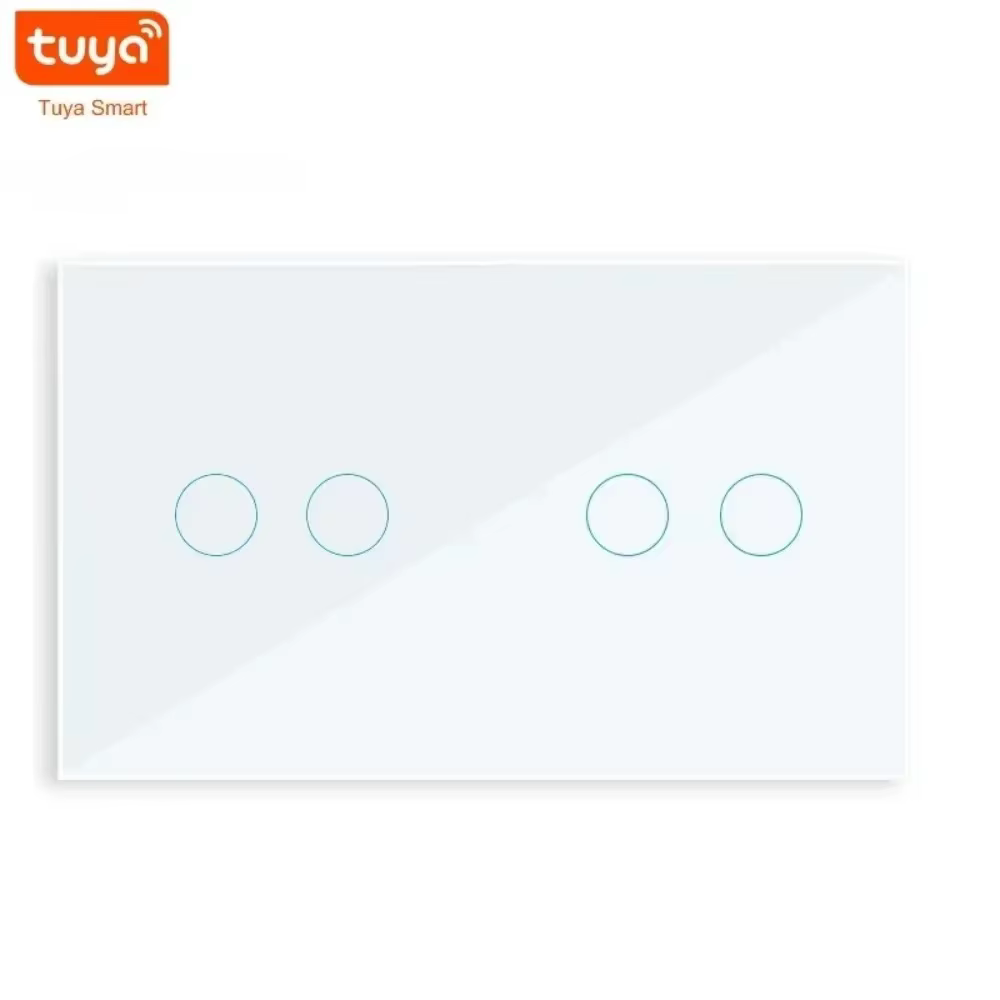 Shawader Smart WIFI Touch Light Wall Switch Interruptor Glass Panel 4/5/6/8/10 Gang 147mm Tuya smart Life by Alexa Google Home