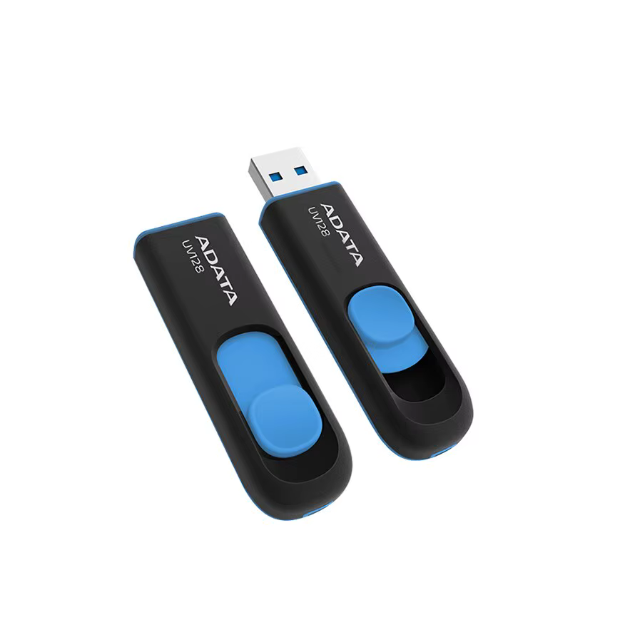 ADATA Pen Drive USB Flash Drives UV128 Pendrives 32GB 64GB 128GB 256GB CLE USB 3.2 Flash Disk Mini Key Memory Stick 3.0