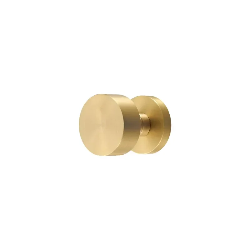 DOOROOM Luxury Silent Room Door Lock Handle Knob Solid Brass Interior Living Room Round Locks Hardware Bedrooms Bathrooms