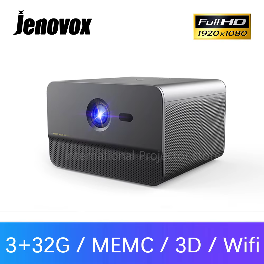 Jenovox M3000 Pro DLP Projector Produce by Changhong 1080P Projector Support 4K Video Home Theater 3D Android Smart TV With MEMC
