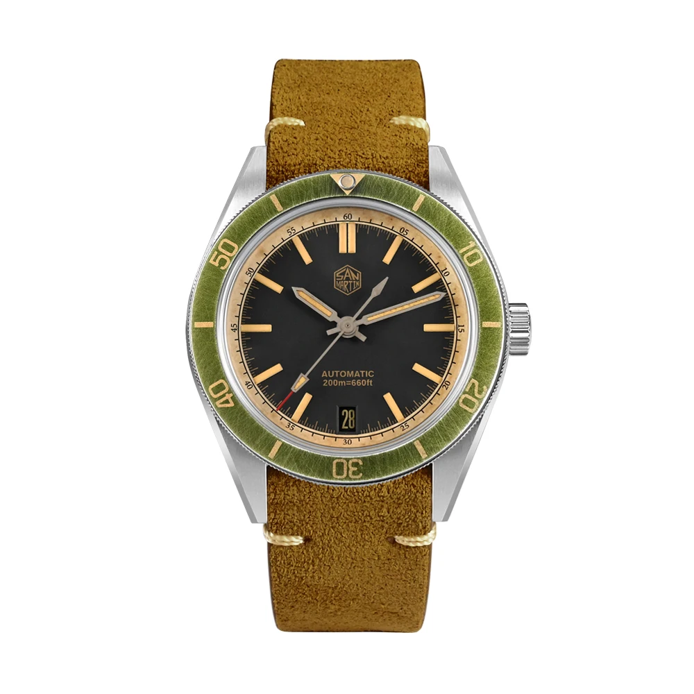 Retro Green Leather