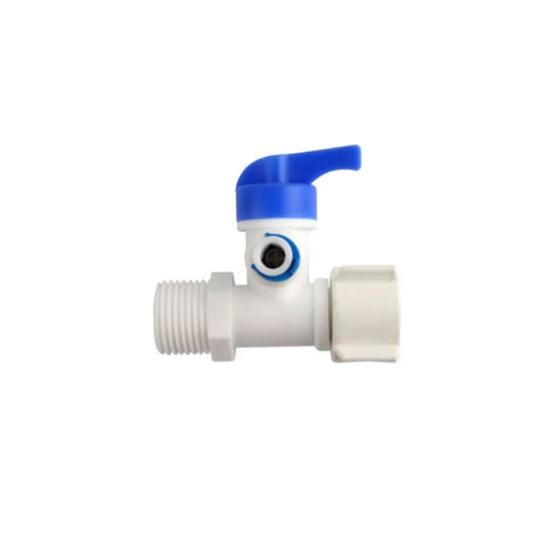 Reverse Osmosis RO Feed Tee Plastic Ball Valve 1/4" 3/8" Hose Quick Coupling 1/2" Male 3 Way Faucet Water Purifier Tap Connector