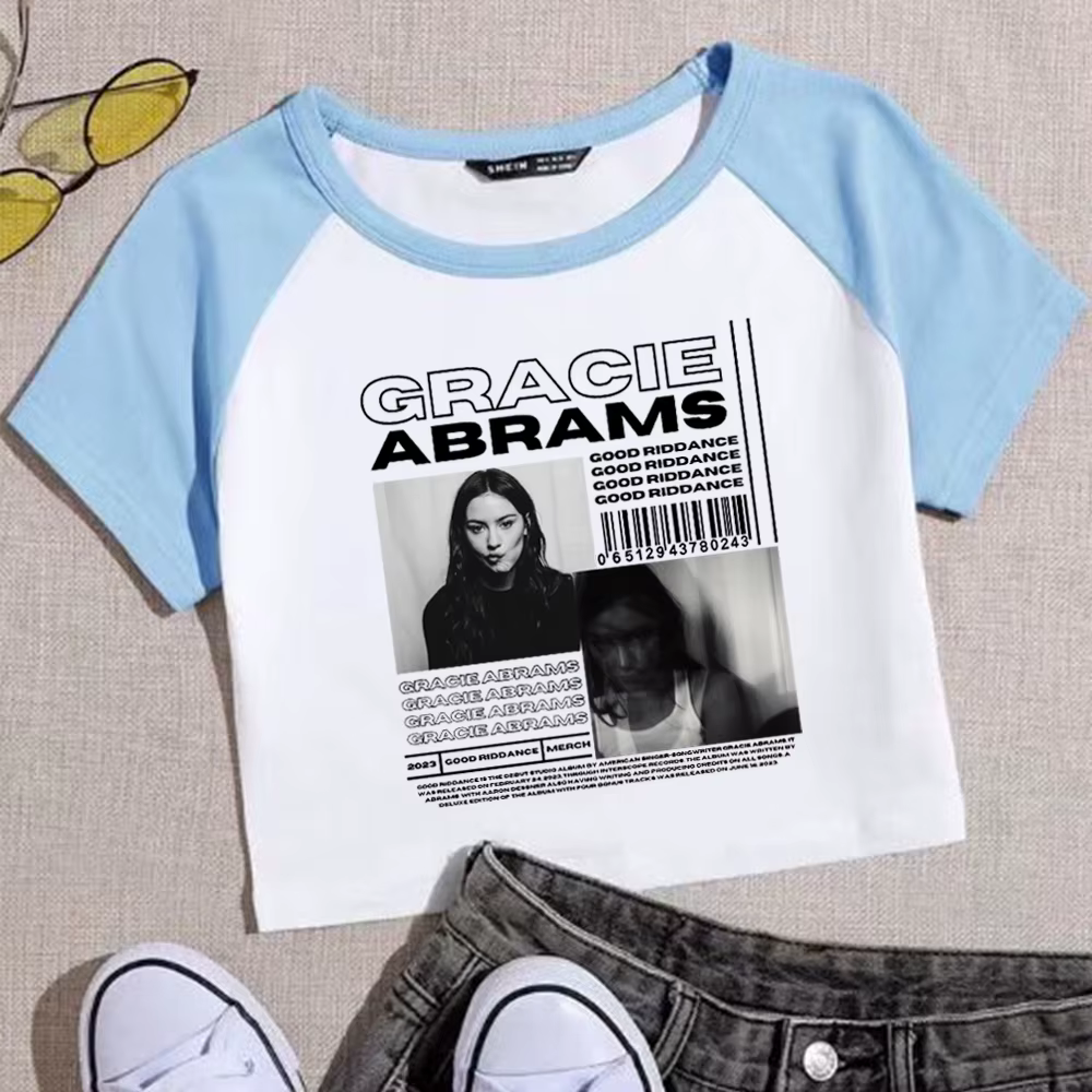 Gracie Abrams Crop Tops Gracie Abrams Tour Gracie Abrams Fan Gift Gracie Abrams Merch O-Neck Short Sleeves Crop Tops