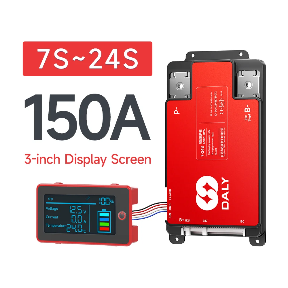 7S-24S 150A BMS LCD