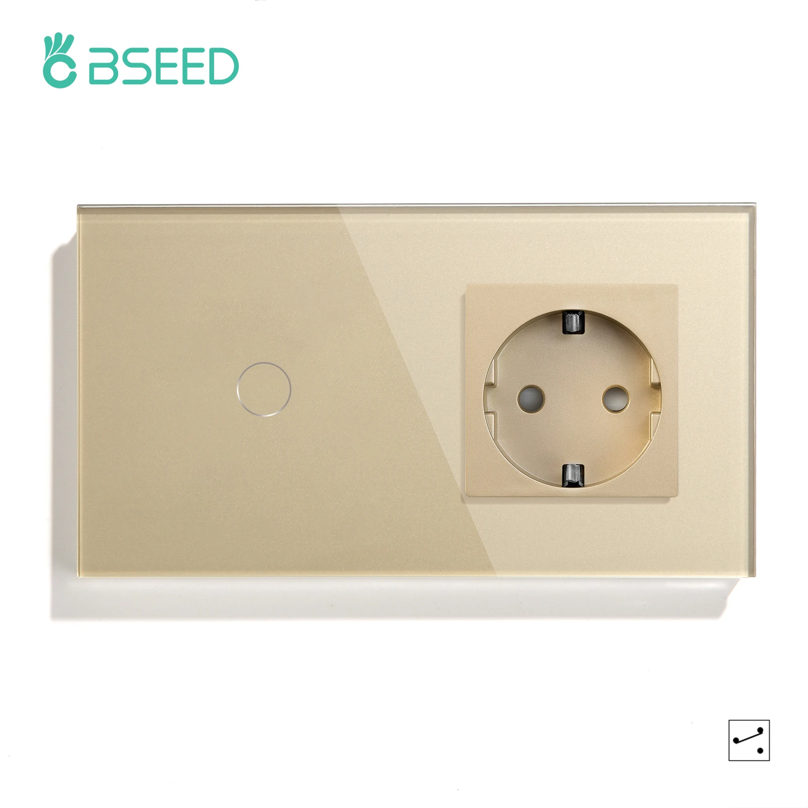 1g 2w Socket Gold