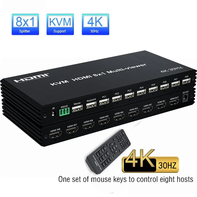 4K 30hz 8x1Multi