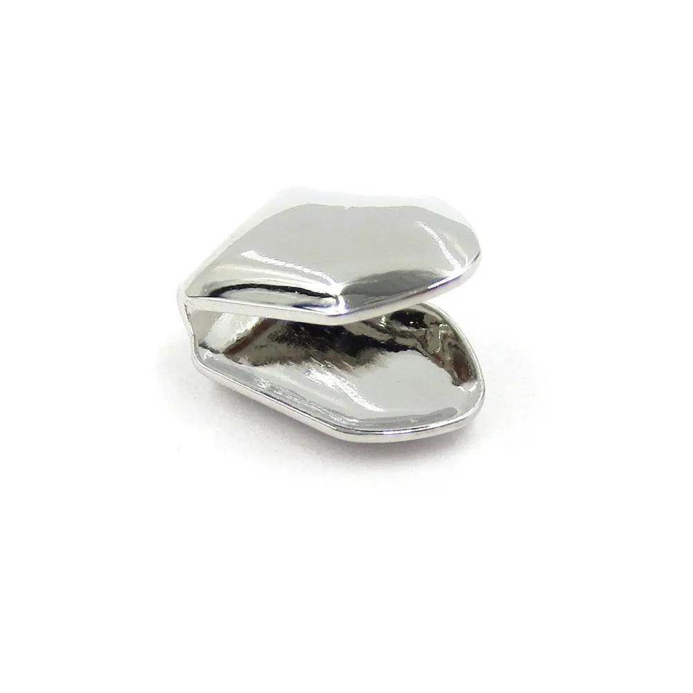 Simple Teeth Grillz Gold/Silver Plated HipHop Single Tooth Grillz Top/Bottom Dental Grill Teeth Caps Men Women Halloween Cosplay