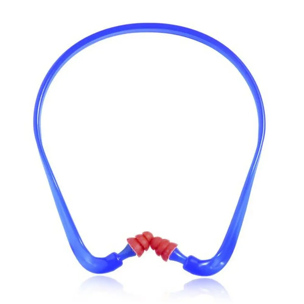 Head-mounted Anti-Noise Earplugs Blue Frame Silicone Noise Reduction Ear Plug Working Sleeping Sleeping Swimming Unisex Earmuff