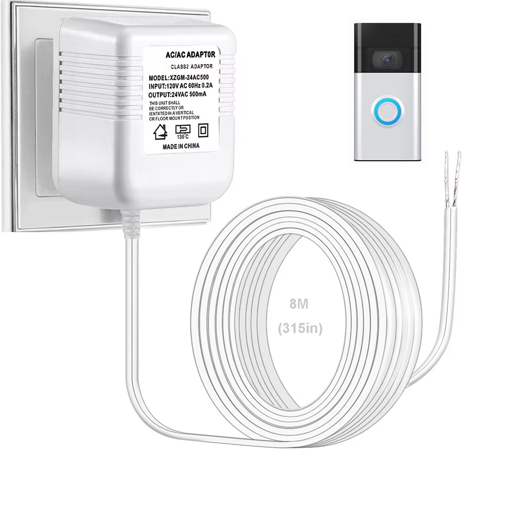 Doorbell Transformer 24V Adapter for Ring Video Doorbell,  Power Supply for Ring, Nest Hello, Wyze and Eufy Video Doorbells