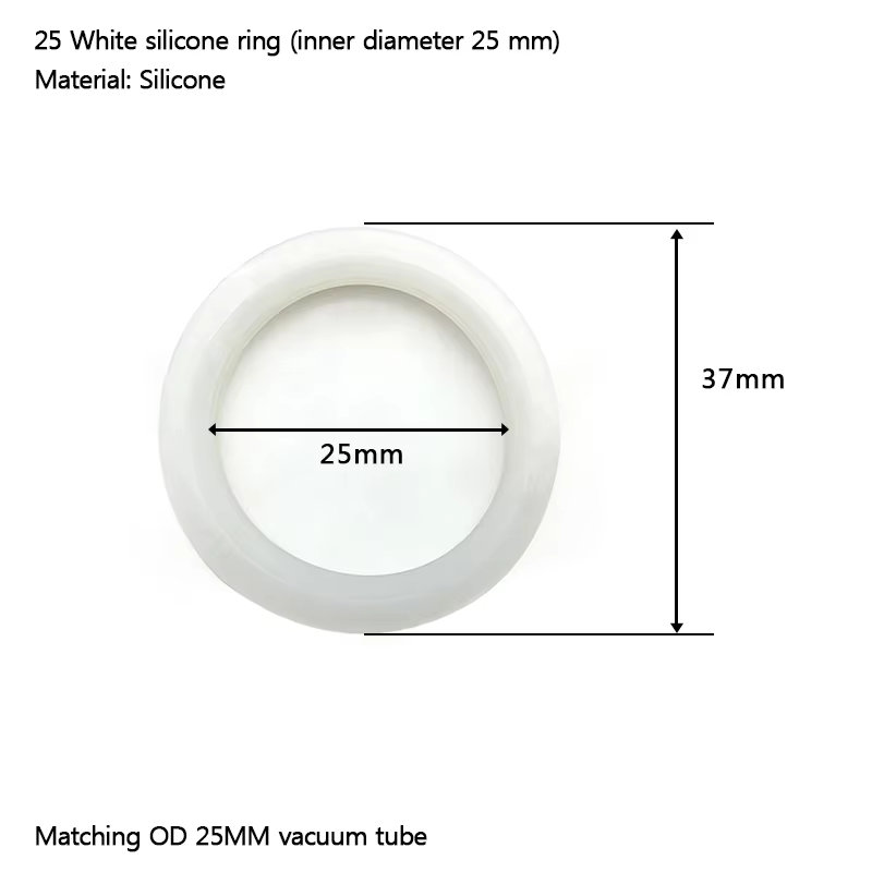 25mm Silicone White
