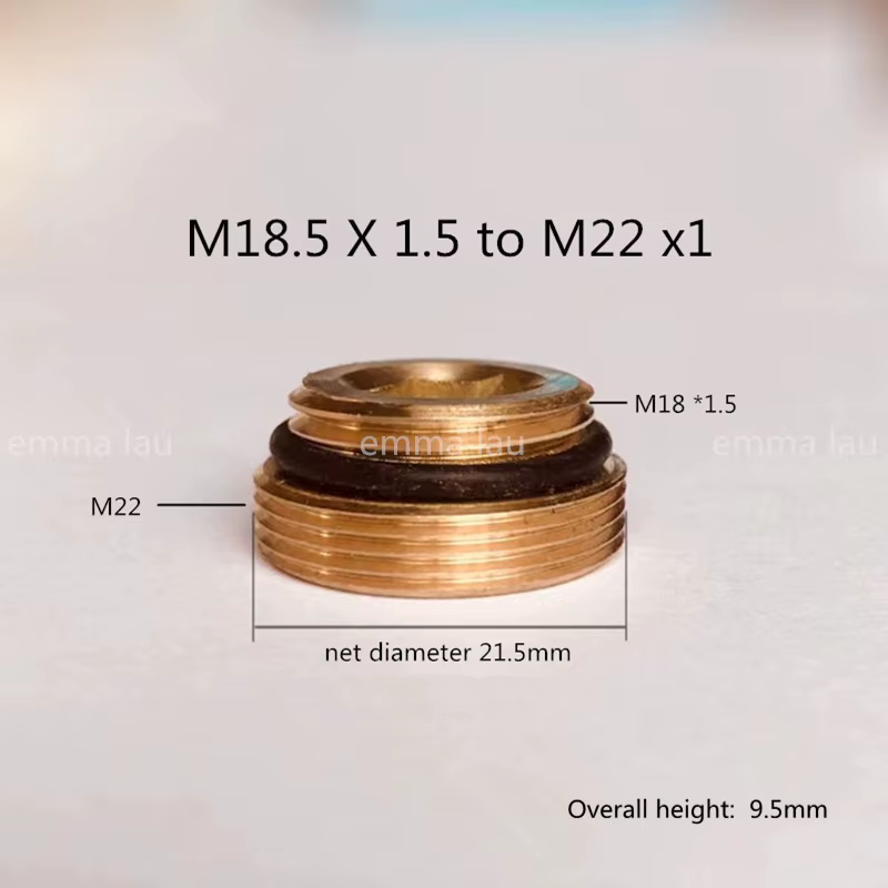 M18.5 x1.5 to M22