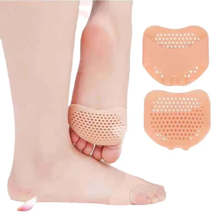 1pair Invisible Height Increase 5CM Silicone Socks Gel Heel Pads Orthopedic Arch Support Heel Cushion Insoles Foot Massage Pad