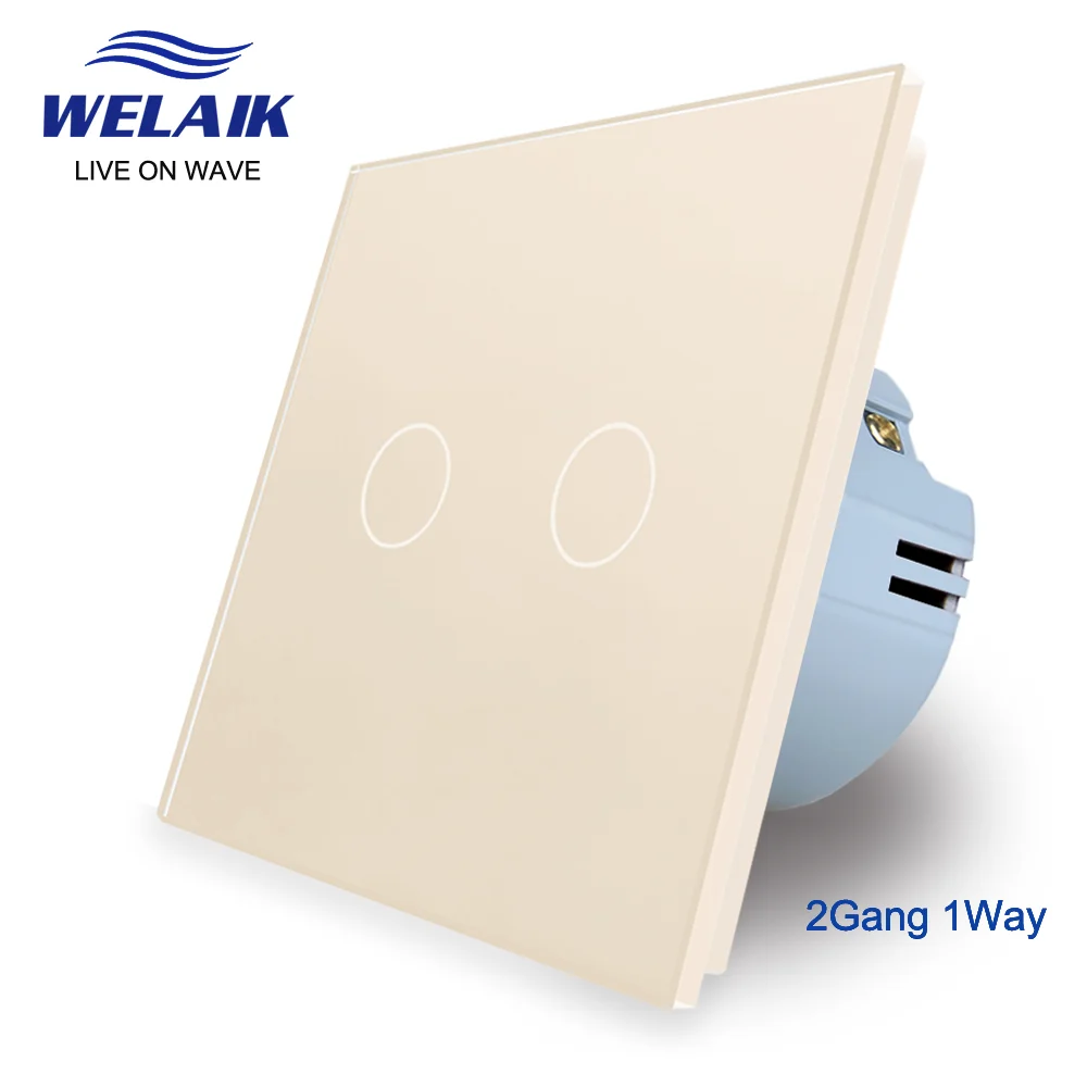 2Gang 1Way Ivory