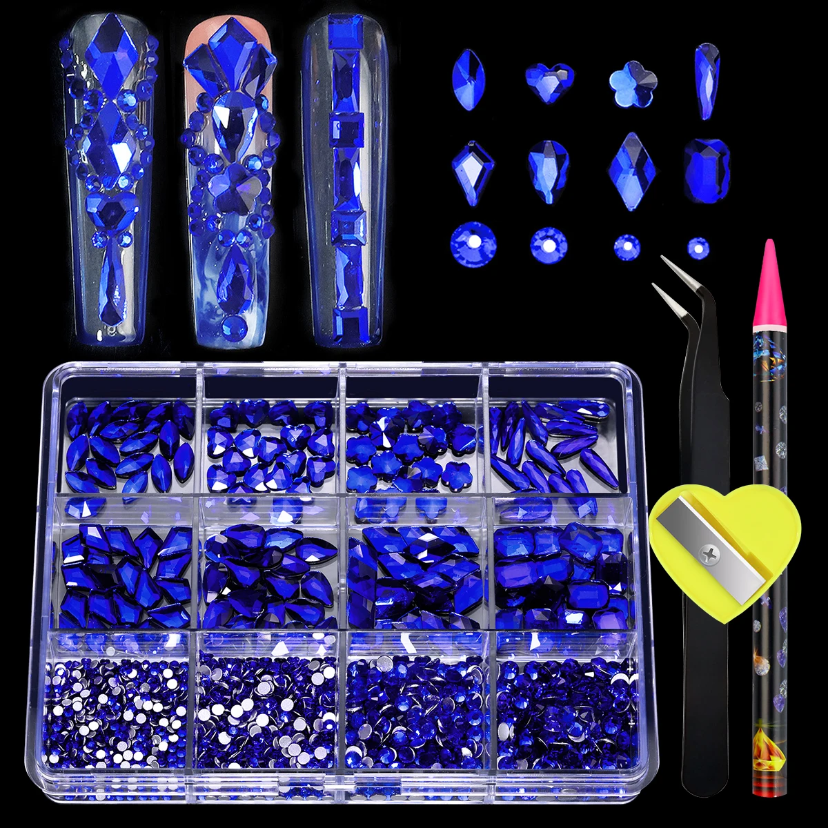 blue Rhinestones