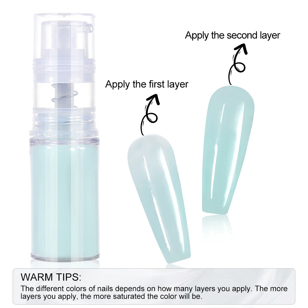 1pc Ombre Powder Spray Nail Art Pastel Neon Modeling Powder Lasting Elegant Nail Spray Powder 10g Gradient Effect Nail Powder *&