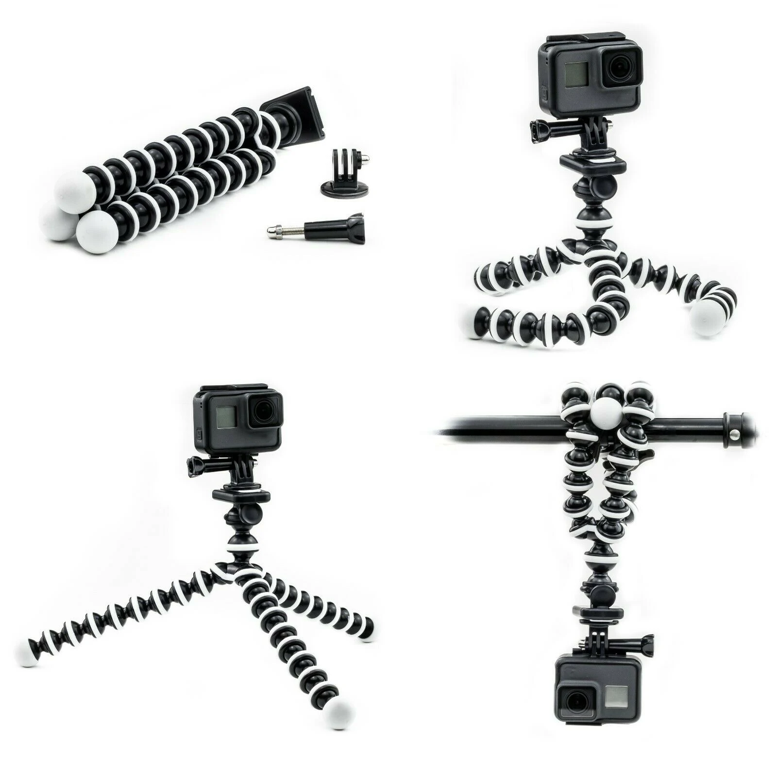 Flexible Tripod Stand Mini Mount Gorillapod Monopod Octopus Tripods for Gopro Hero 9 8 7 6 5 4 3 Digital Action Camera Sjcam