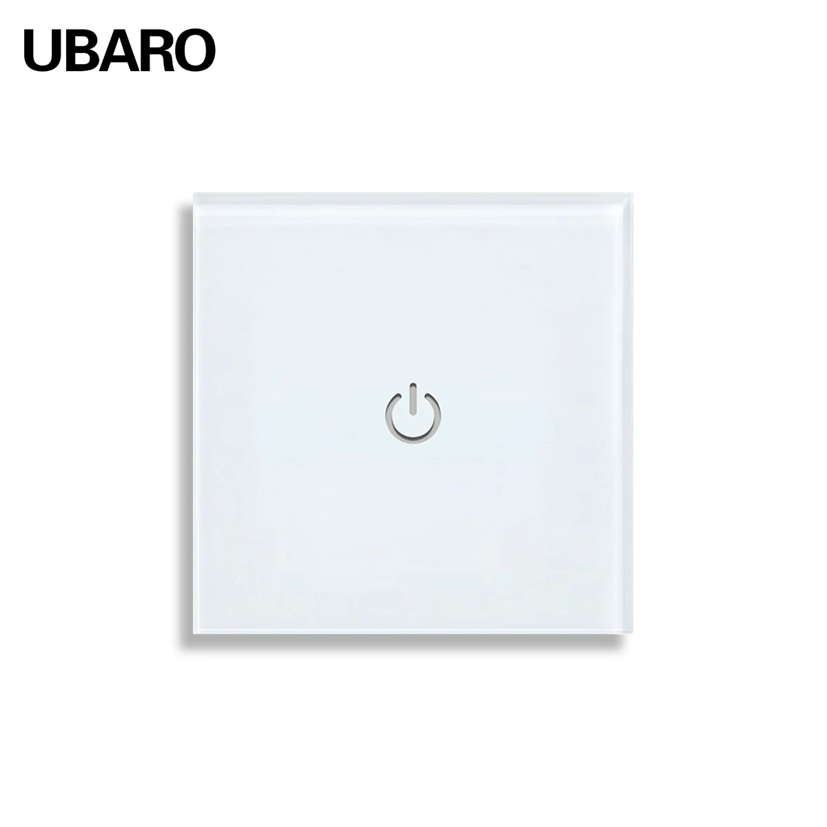UBARO EU Standard 1 Gang  3 Way Stairs Touch Switch Multi Controller Switches With Sensor Tempered Glass Panel 2000W Interruptor